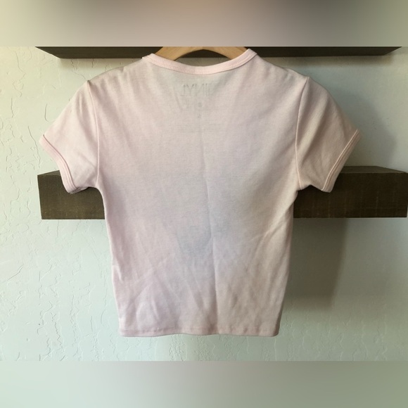 Def Leopard|The Vinyl Icons, Pastel pink band tee, baby tee••Cropped, small - Picture 4 of 7
